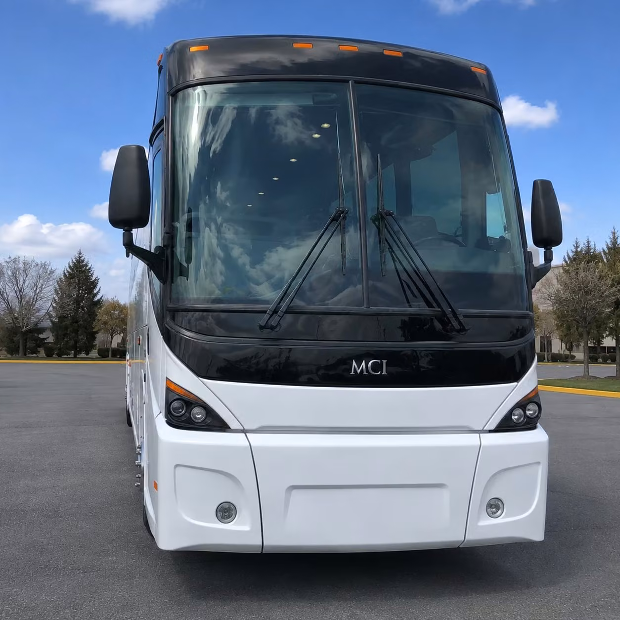 visalia charter bus rental exterior